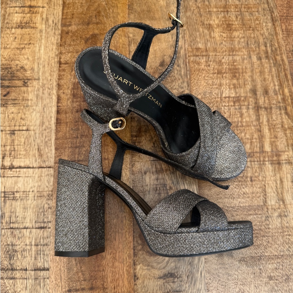 Stuart Weitzman Women's Dayna Crisscross Platform Sandals - Picture 7 of 7